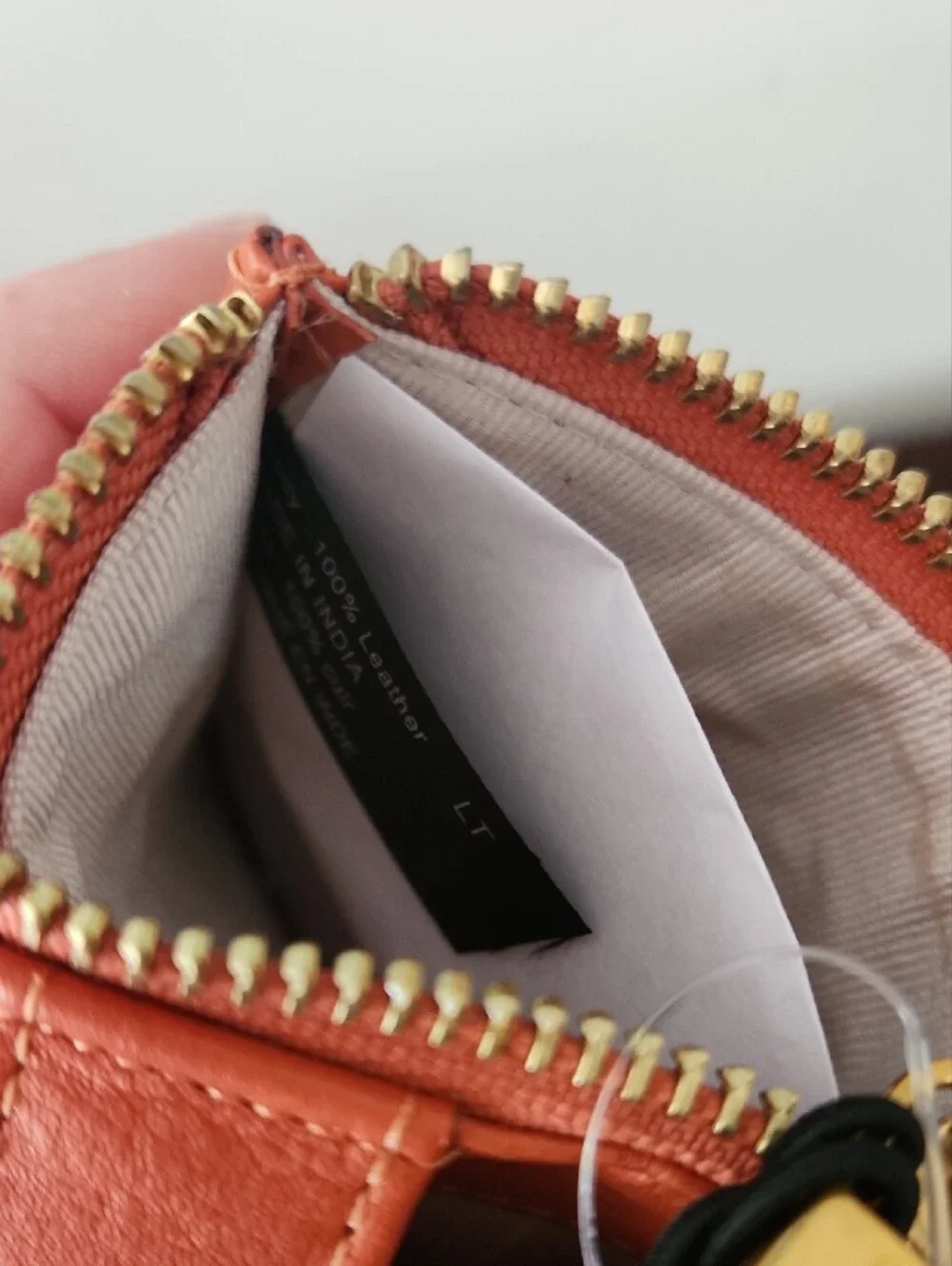 N/A orange leather
